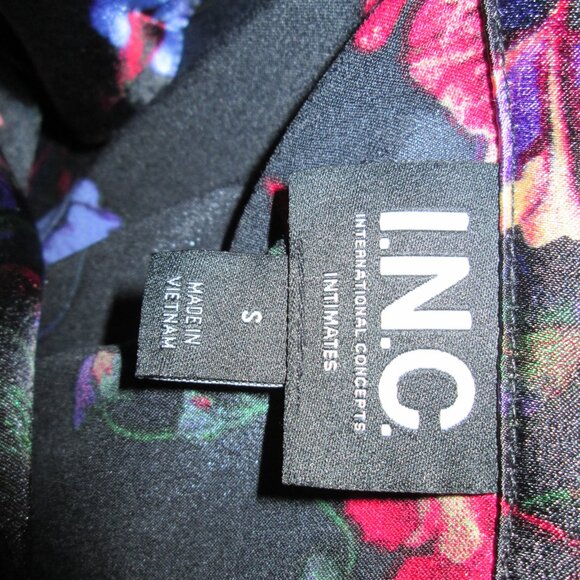 I.N.C. International Concepts Piped-Trim Satin Pajama Top NWT S - Picture 5 of 5